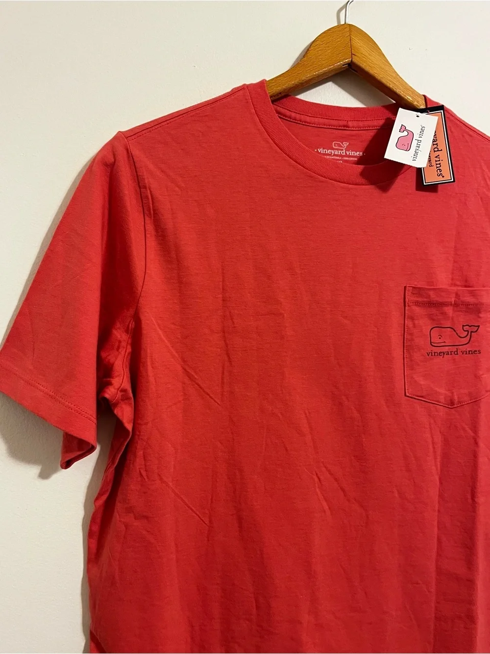 NWT Vineyard Vines ‘Vintage’ Whale Logo Pocket Tee Short Sleeve Youth XL Cotton